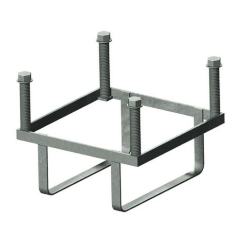 HARTE Large foundation frame 250mm square in Galvanised Steel 
