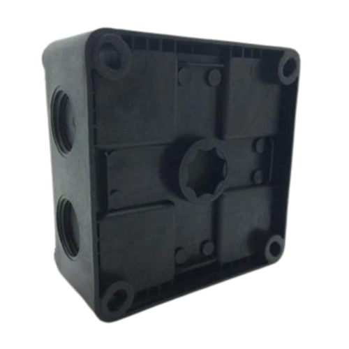 Junction Box c/w 5 Way Connector 111 x 111 x 60mm Black