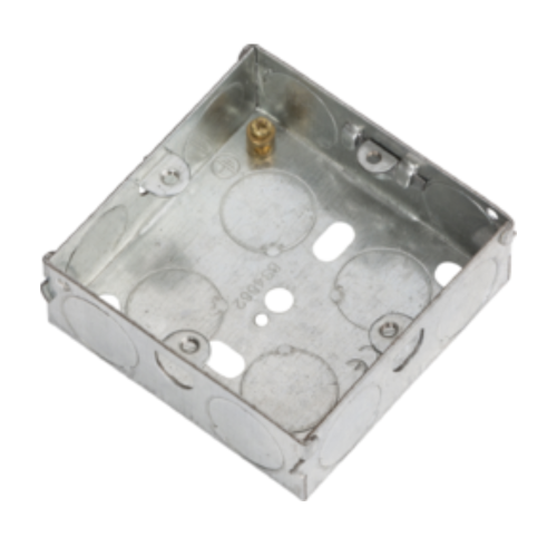 1 Gang 25mm Galvanised Steel Box 