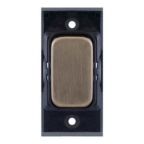 20 Amp DP Modular Switch – Antique Brass with Black Insert