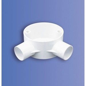 20mm PVC Angle Box (DJA2 WH)