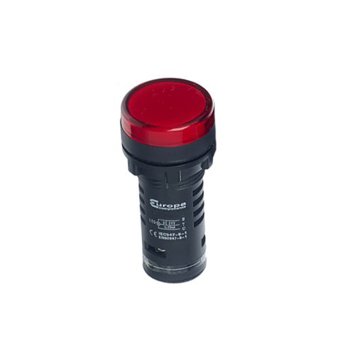 230 AC/DC  LED Pilot Lamps (IP65) - Red