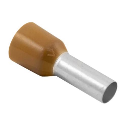 Unicrimp Bootlace Ferrule Single 10mm Brown by Meteor Electrical 