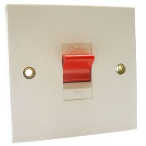 Deta 45A 1 Gang Cooker Switch