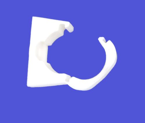 Pemco PVC Snap Saddle 25MM Plastic Conduit White