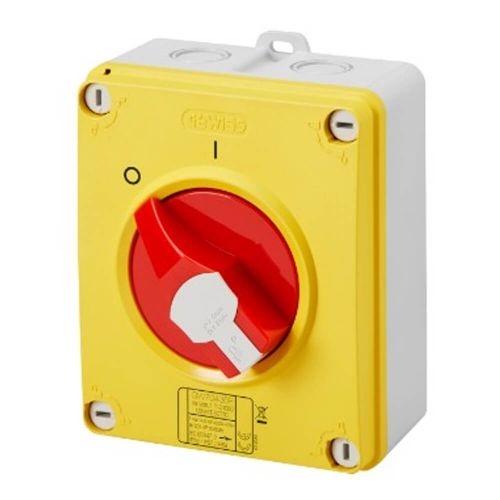 25A 4P Rotary Isolator by Meteor Electrical 