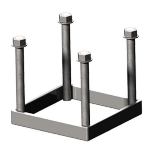 HARTE Small Foundation Frame 100mm square in Galvanised Steel