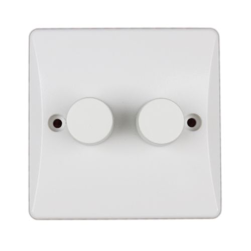 2 Gang LED Dimmer Switch by Meteor Electrical 