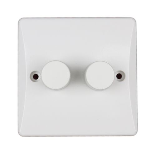 2 Gang LED Dimmer Switch by Meteor Electrical 