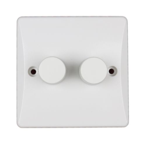 2 Gang LED Dimmer Switch by Meteor Electrical 