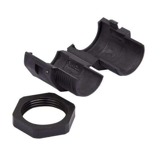32mm PVC Flexible Conduit Gland, Black