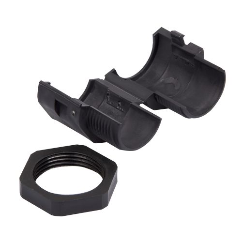 32mm PVC Flexible Conduit Gland, Black