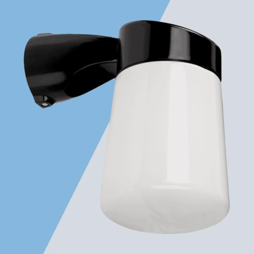 Eterna LED Well Glass Fitting w/ Polycarbonate Diffuser Black