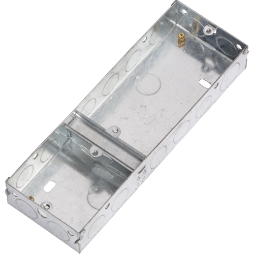 3 Gang 35mm 1+2 Galvanised Steel Box 