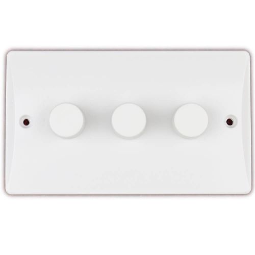 3 Gang LED Dimmer Switch by Meteor Electrical 