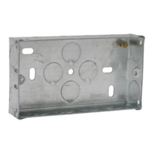 Knightsbridge 2 Gang 47mm Steel Box