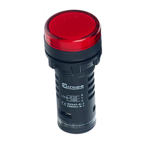 24 AC/DC LED Pilot Lamp  - Red 