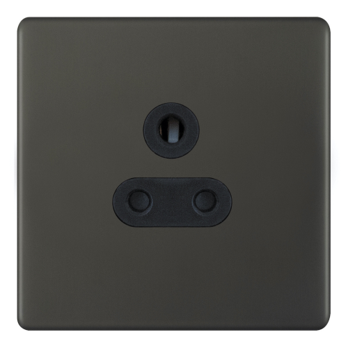 Selectric 5 Amp Round Pin Socket 3 Pin Dark Bronze
