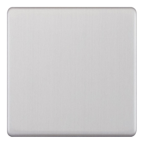 Selectric 1 Gang Blanking Plate Satin Chrome