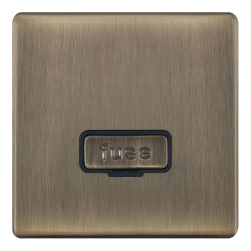 Selectric 13 Amp Fused Connection Unit Antique Brass