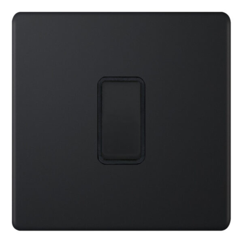 Selectric 10 Amp Intermediate Switch 1 Gang X-Rated Matt Black