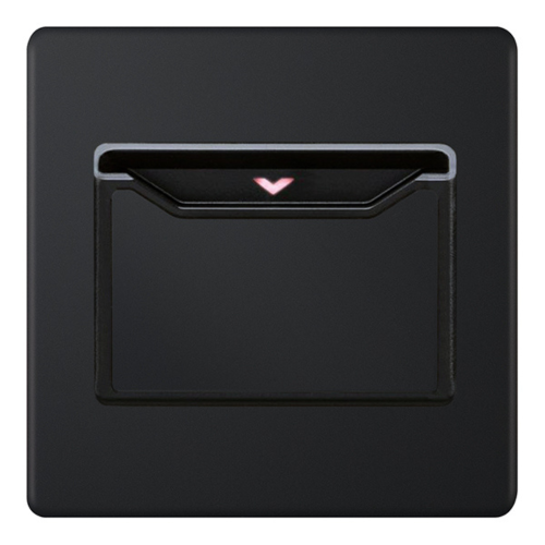 Selectric 32A 1 Gang Key Card Switch Matt Black
