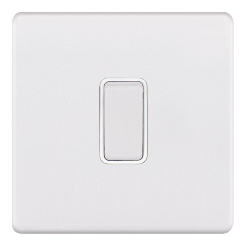 Selectric 10 Amp Intermediate Switch 1 Gang X-Rated Matt White