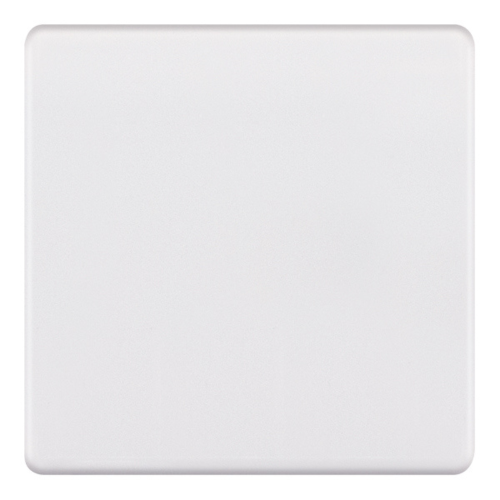 Selectric 1 Gang Blanking Plate Matt White