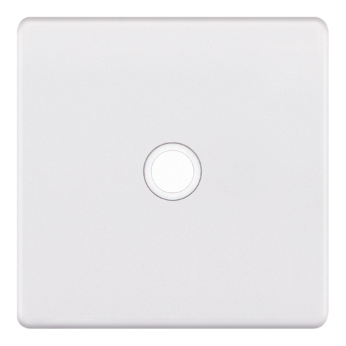 Selectric 20 Amp Cable Outlet Centre Entry Matt White