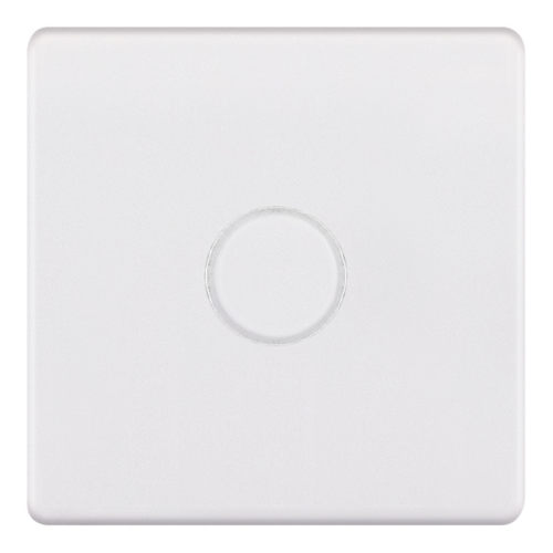 Selectric 1 Gang 2 Way Dimmer Switch – 5-100W Push On/Off Matt White