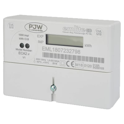 100A Reconditioned Single Phase Mains Electric & Solar kWh Meter with Meteor Electrical 