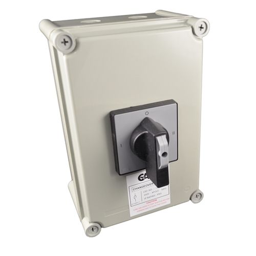 63 Amp 3 Pole & Neutral Changeover Switch IP65