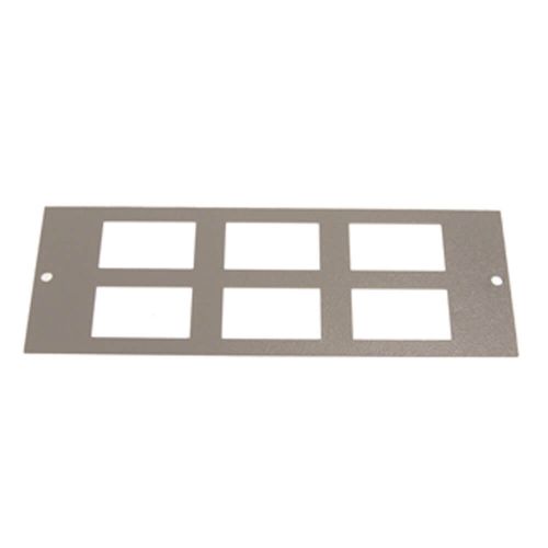 Floor Box Faceplate 6x LJ6C (For 3 Way Shallow & Deep)  by Meteor Electrical 