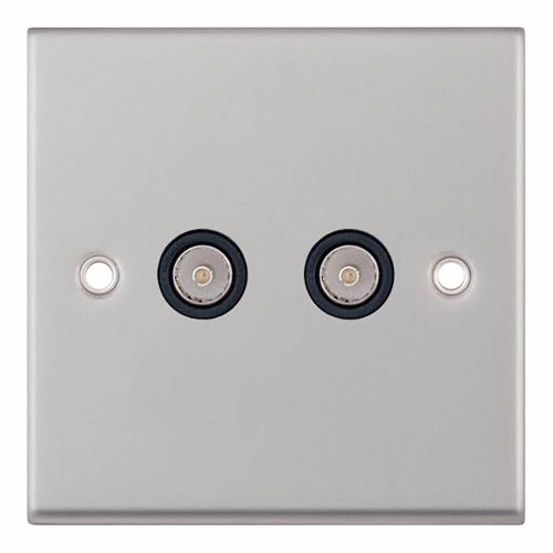 Selectric Double Aerial socket- Meteor Electrical