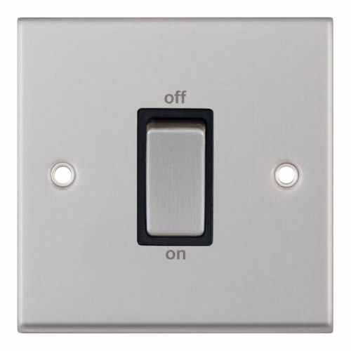 Selectric 45 Amp DP Switch 1G Plate Satin Chrome