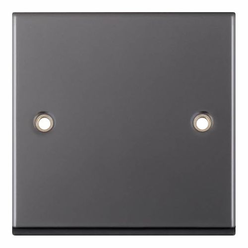  1 Gang Blanking Plate - Black Nickel 