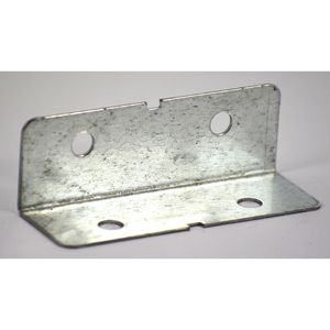 75x75mm Galvanised Trunking Flange Set (Pair)