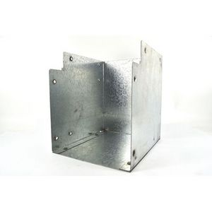 50x50mm Galvanised Trunking 90° Flat Elbow Bend