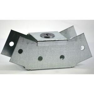 100x100mm Galvanised Trunking 45° Internal Bend