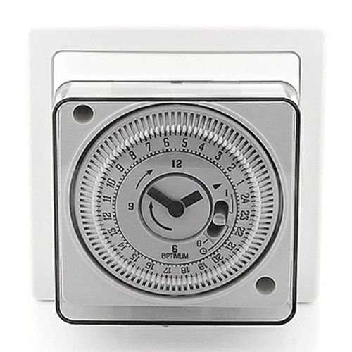 24 Hour Single Pattress Socket Box Timer by Meteor Electrical 
