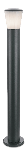 Kosnic Albury bollard ext light Opal E27 lamp holder