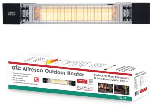 Alfresco 1800W IP55 Outdoor Electric Infrared Heater c/w Bracket with Meteor Electrical 