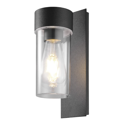Kosnic Alpine Cylindrical Wall Lantern with E27 Lamp Holder