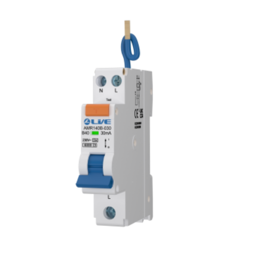 Live Single Module Double Pole 40A B Curve 30mA Type A mini RCBO