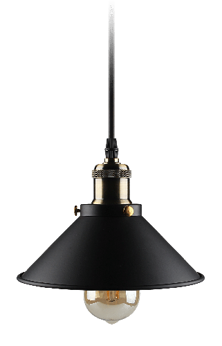 Kosnic Aster, Pendent fitting, black, E27