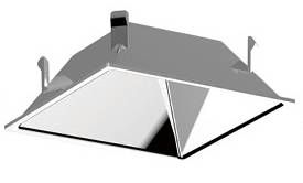 Kosnic Avalon Square housing adjustable cut-out 75 x 75mm Chrome