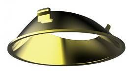 Kosnic Avalon, Circular housing, fixed, Cut-out 60mm, Brass