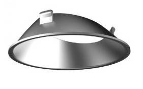 Kosnic Avalon, Circular housing, fixed, Cut-out 75mm, Silver