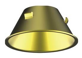 Kosnic Avalon, Circular housing, fixed, Cut-out 90mm, Brass