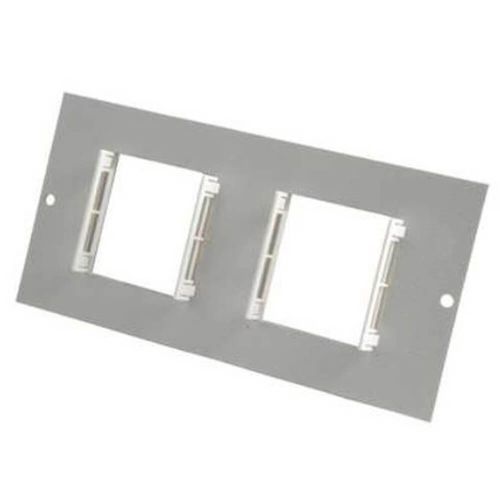 2 x 50mm Euro Module Plate by Meteor Electrical 